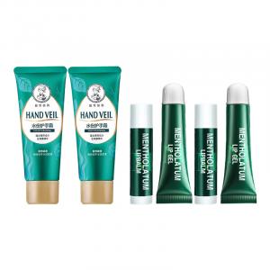 Mentholatum Набор для увлажнения рук и губ Mint Classic с устойчивостью к растрескиванию 50г+3,5г+8г