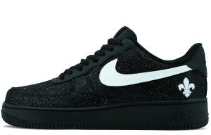Nike Air Force 1 Антискользящие Износостойкие Низкие Кроссовки для Скейтбординга Унисекс Черные