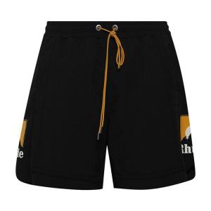 Шорты Rhude Moonlight Logo Short, Black/Yellow/White