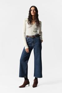 Укороченные джинсы широкого кроя & Other Stories, синий