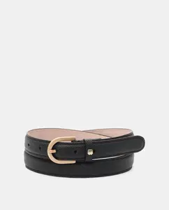 Ремень женский из коровьей кожи Ghent Lottusse, черный