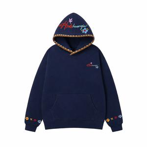 Толстовка Unisex Hooded Moderate Heavyweight HUANQIU, темно-синий