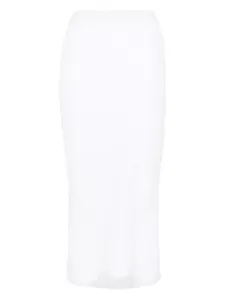 Юбка миди в рубчик SPORTMAX, белый