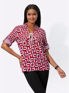 Блузка с принтом красного и черного цветов WITT WEIDEN