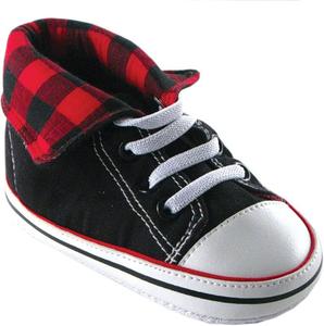 Кроссовки Luvable Friends Unisex Baby Crib Shoes, красный