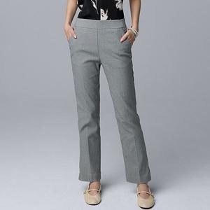 Женские брюки люкс из твила Simply Vera Vera Wang, Dark Gray Fox Heather