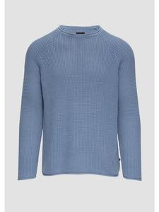 Вязаный свитер цвета 5445_бледно-голубой QS