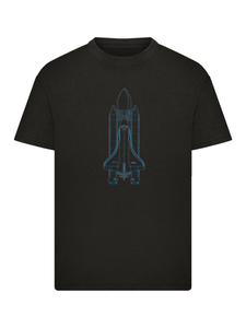 Рубашка F4NT4STIC NASA Space Shuttle Enterprise, черный