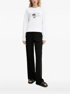 Толстовка с логотипом Karl Lagerfeld, белый