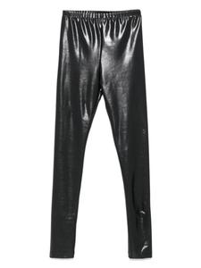Леггинсы из искусственной кожи Junya Watanabe, черный