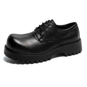 Кожаные туфли Big Head Shoes мужские черные British V ZERO FIVE