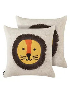 Декоративная подушка Beliani 2er Set Deko SARANGAR, цвет beige/gelb/braun