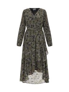 DreiMaster Женское платье с черным цветочным принтом