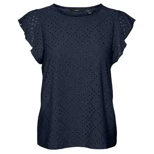 Футболка с коротким рукавом Vero Moda Tassa Frill, черный