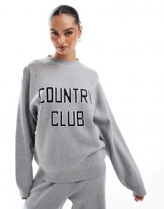 Жаккардовая толстовка 4th & Reckless Avery серого цвета