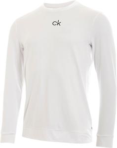 Мужской легкий тренировочный топ Calvin Klein с принтом на груди и логотипом CK, White