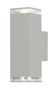 Светодиодный уличный настенный светильник MeineWunschleuchte Weiß Höhe 23,5cm, белый