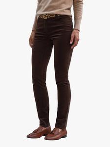 Застиранные вельветовые джинсы Pure Collection, цвет Dark Chocolate