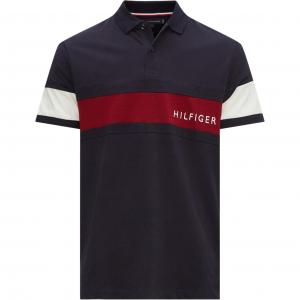 Tommy Hilfiger Мужская поло морского синего цвета