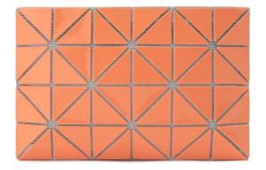 ПВХ Поливинилхлоридная Смоляная Сумочка-клатч Женская Оранжевая ISSEY MIYAKE