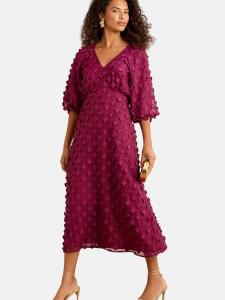 Love & roses Платье в цвете бордо