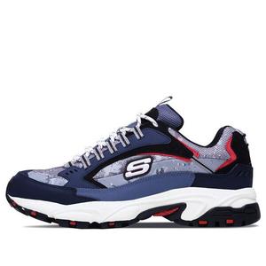 Кроссовки stamina 'navy grey' Skechers, синий
