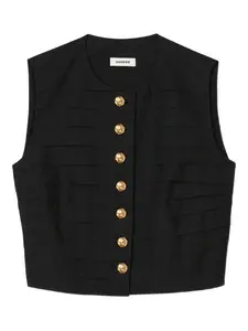 Укороченный топ Эйлат SANDRO, черный