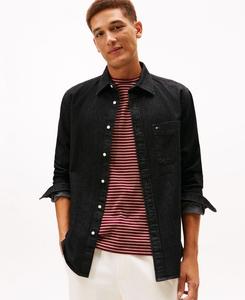 Мужская джинсовая рубашка с длинными рукавами Tommy Hilfiger, Black Denim