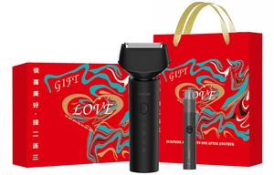 Коллекция F601/2 Foil Razors Triple Blade Rechargeable, полностью моющийся корпус, портативный для путешествий и деловых поездок Showsee, F601 черный, Sкоричневыйdard Festival Box+Nose Hair Trimmer