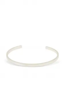 Браслет-кафф с логотипом MAISON MARGIELA, серебряный