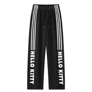 Sanrio Хелло Китти Hello Kitty SS25 повседневные брюки унисекс White Heather Gray