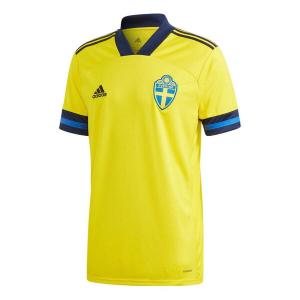 Футболка с коротким рукавом, домашняя футболка сборной Швеции Adidas, желтый