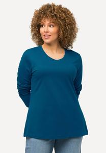 Топ с длинными рукавами COL ROND Ulla Popken, светло-голубой