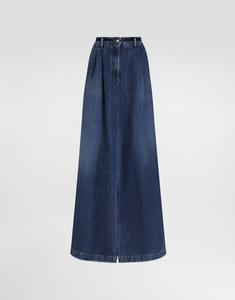 Длинная джинсовая юбка DOLCE & GABBANA, мультиколор