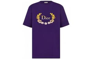 Футболка унисекс фиолетовая Dior, фиолетовый