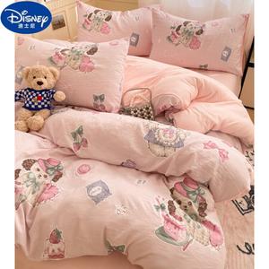 Disney Комплект постельного белья 1.5м, 4 предмета, пододеяльник 180x220 см, Dessert Puppy, класс А