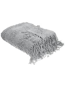Мягкое одеяло VELLA серого цвета - (Ш) 220 x (В) 3 x (Д) 240 см Beliani