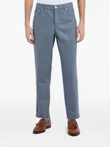 Брюки на пуговицах Brunello Cucinelli, серый