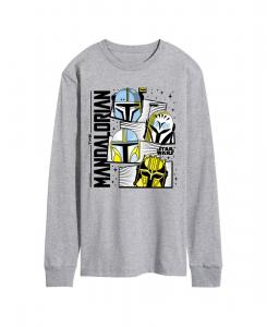 Мужская футболка с длинным рукавом "Мандалорец" AIRWAVES, Gray