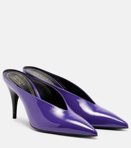 97 лакированные мюли Gucci, Purple Cycalmin
