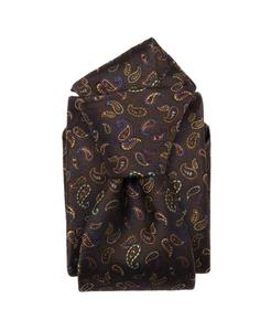 Мужской шелковый жаккардовый галстук Sambuco Elizabetta, Caffe