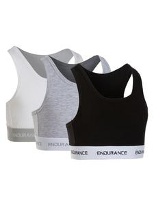 Комплект спортивных бюстгальтеров Vibow Jr. из 3 пар, цвет 8881, разноцветный Endurance