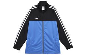 Adidas Куртка унисекс черно-синяя в стиле пэчворк, Black Blue Patchwork