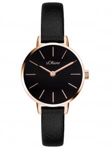 s.Oliver Аналоговые часы в черном цвете