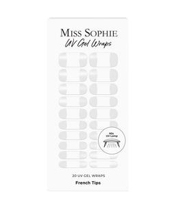 Фольга для ногтей Miss Sophie UV Gel Wraps French Tips, French Tips, 20 шт.