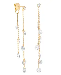 Серьги-Капли Girls Crew, gold-plated