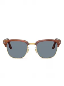 Солнцезащитные очки в квадратной оправе Persol, коричневый