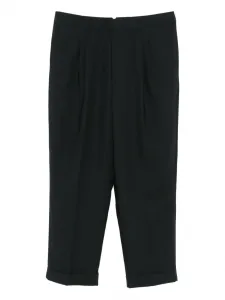 Плиссированные укороченные брюки Ami Paris, серый