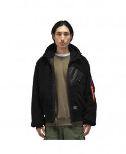 Мужская стеганая куртка-пилот Sherpa Onion Alpha Industries, Black