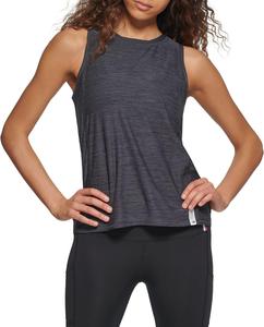 Женская базовая майка с круглым вырезом Tommy Hilfiger для выступлений, Black